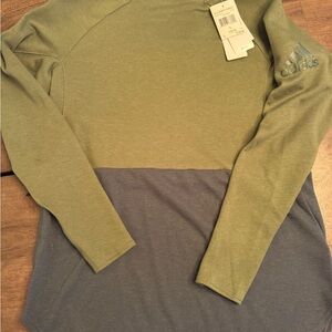 Adidas Olive and Charcoal Top